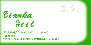 bianka heil business card